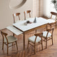 Modern Rectangle Dining Table Stone Top Extension Dining Table Clearhalo 'Dining Tables & Seating' 'Dining Tables' 'dining_table' 'furn' 'furn_dining_table' 'Furniture' 'Kitchen & Dining Furniture' 6633372