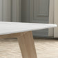 White Stone Top Table for Home Mid-Century Modern Dining Table Clearhalo 'Dining Tables & Seating' 'Dining Tables' 'dining_table' 'furn' 'furn_dining_table' 'Furniture' 'Kitchen & Dining Furniture' 6633392