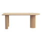 Pine Solid Wood Dining Table Modern Free Form Dining Table with Natural Finish Legs 78.7"L x 31.5"W x 29.5"H Without Chairs Clearhalo 'Dining Tables & Seating' 'Dining Tables' 'dining_table' 'furn' 'furn_dining_table' 'Furniture' 'Kitchen & Dining Furniture' 6633403