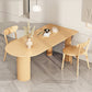 Pine Solid Wood Dining Table Modern Free Form Dining Table with Natural Finish Legs Clearhalo 'Dining Tables & Seating' 'Dining Tables' 'dining_table' 'furn' 'furn_dining_table' 'Furniture' 'Kitchen & Dining Furniture' 6633412