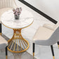 Contemporary Dining Table with Metal Pedestal Base White Top Table for Home Clearhalo 'Dining Tables & Seating' 'Dining Tables' 'dining_table' 'furn' 'furn_dining_table' 'Furniture' 'Kitchen & Dining Furniture' 6633426