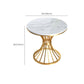 Contemporary Dining Table with Metal Pedestal Base White Top Table for Home Clearhalo 'Dining Tables & Seating' 'Dining Tables' 'dining_table' 'furn' 'furn_dining_table' 'Furniture' 'Kitchen & Dining Furniture' 6633428