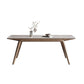 White Mid-Century Dining Table Stone Top Table with Wooden Frame Clearhalo 'Dining Tables & Seating' 'Dining Tables' 'dining_table' 'furn' 'furn_dining_table' 'Furniture' 'Kitchen & Dining Furniture' 6633510