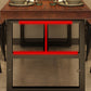 Solid Wood Industrial Dining Table Brown Dinette Table with Metal Frame Clearhalo 'Dining Tables & Seating' 'Dining Tables' 'dining_table' 'furn' 'furn_dining_table' 'Furniture' 'Kitchen & Dining Furniture' 6633552