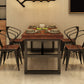 Solid Wood Industrial Dining Table Brown Dinette Table with Metal Frame Clearhalo 'Dining Tables & Seating' 'Dining Tables' 'dining_table' 'furn' 'furn_dining_table' 'Furniture' 'Kitchen & Dining Furniture' 6633555