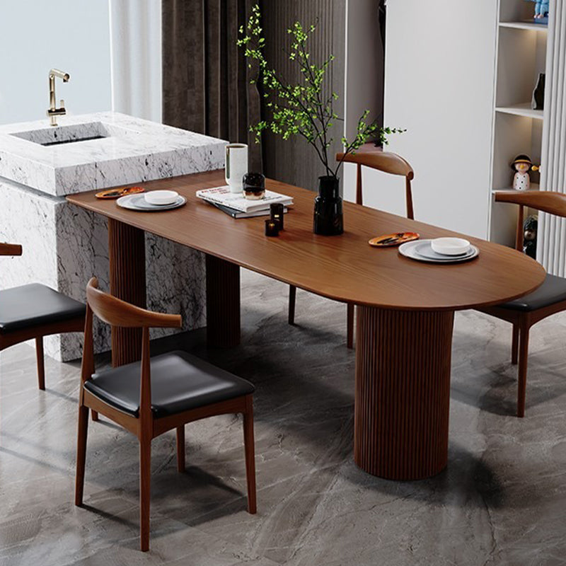 Modern Free Form Dining Table for Home Solid Wood Dinette Table Clearhalo 'Dining Tables & Seating' 'Dining Tables' 'dining_table' 'furn' 'furn_dining_table' 'Furniture' 'Kitchen & Dining Furniture' 6633578
