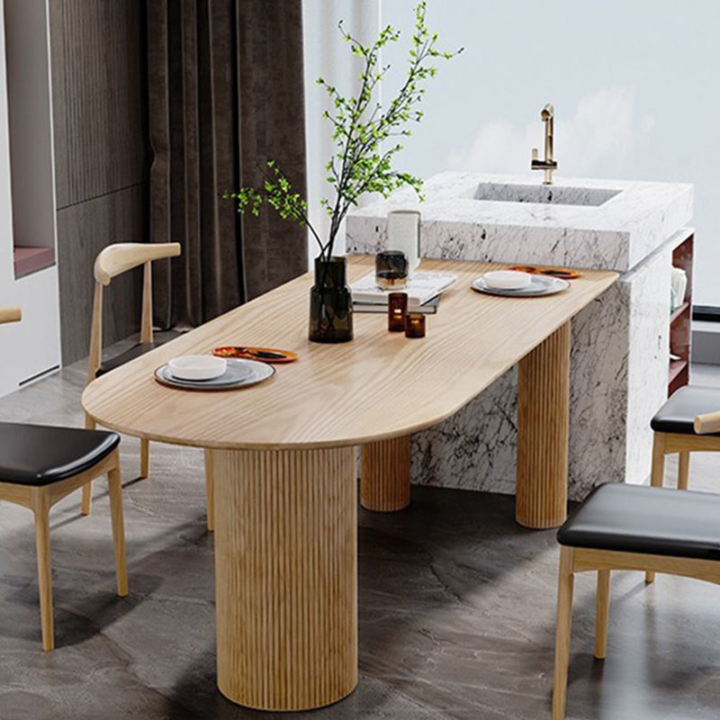 Modern Free Form Dining Table for Home Solid Wood Dinette Table Clearhalo 'Dining Tables & Seating' 'Dining Tables' 'dining_table' 'furn' 'furn_dining_table' 'Furniture' 'Kitchen & Dining Furniture' 6633580