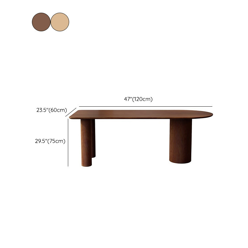 Modern Free Form Dining Table for Home Solid Wood Dinette Table Clearhalo 'Dining Tables & Seating' 'Dining Tables' 'dining_table' 'furn' 'furn_dining_table' 'Furniture' 'Kitchen & Dining Furniture' 6633582