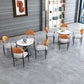 Modern Round Dining Table for Home Glossy Stone Dinette Table with Metal Base Clearhalo 'Dining Tables & Seating' 'Dining Tables' 'dining_table' 'furn' 'furn_dining_table' 'Furniture' 'Kitchen & Dining Furniture' 6633618