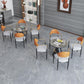 Modern Round Dining Table for Home Glossy Stone Dinette Table with Metal Base Clearhalo 'Dining Tables & Seating' 'Dining Tables' 'dining_table' 'furn' 'furn_dining_table' 'Furniture' 'Kitchen & Dining Furniture' 6633623