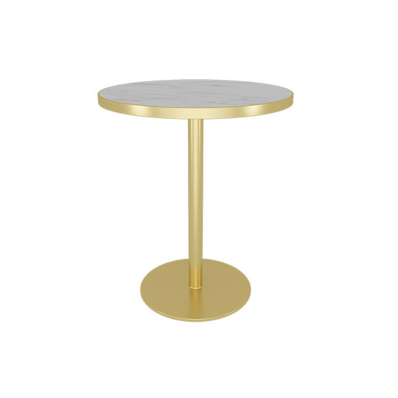Modern Faux Marble Dining Table White Dinette Table for Home Clearhalo 'Dining Tables & Seating' 'Dining Tables' 'dining_table' 'furn' 'furn_dining_table' 'Furniture' 'Kitchen & Dining Furniture' 6633646