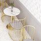 Modern Faux Marble Dining Table White Dinette Table for Home Clearhalo 'Dining Tables & Seating' 'Dining Tables' 'dining_table' 'furn' 'furn_dining_table' 'Furniture' 'Kitchen & Dining Furniture' 6633649