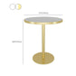 Modern Faux Marble Dining Table White Dinette Table for Home Clearhalo 'Dining Tables & Seating' 'Dining Tables' 'dining_table' 'furn' 'furn_dining_table' 'Furniture' 'Kitchen & Dining Furniture' 6633656