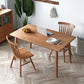 Industrial 4 Legs Dining Table Pine Wood Table for Dining Room 63"L x 31.5"W x 29.5"H Without Chairs Clearhalo 'Dining Tables & Seating' 'Dining Tables' 'dining_table' 'furn' 'furn_dining_table' 'Furniture' 'Kitchen & Dining Furniture' 6633672
