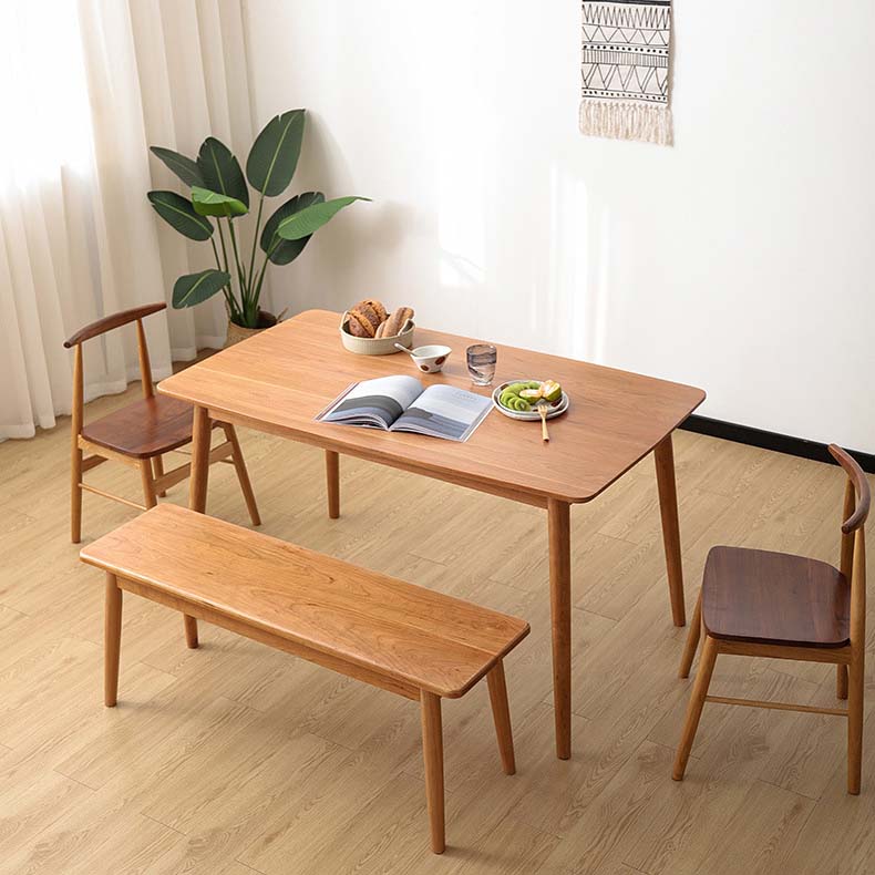Industrial 4 Legs Dining Table Pine Wood Table for Dining Room Clearhalo 'Dining Tables & Seating' 'Dining Tables' 'dining_table' 'furn' 'furn_dining_table' 'Furniture' 'Kitchen & Dining Furniture' 6633682