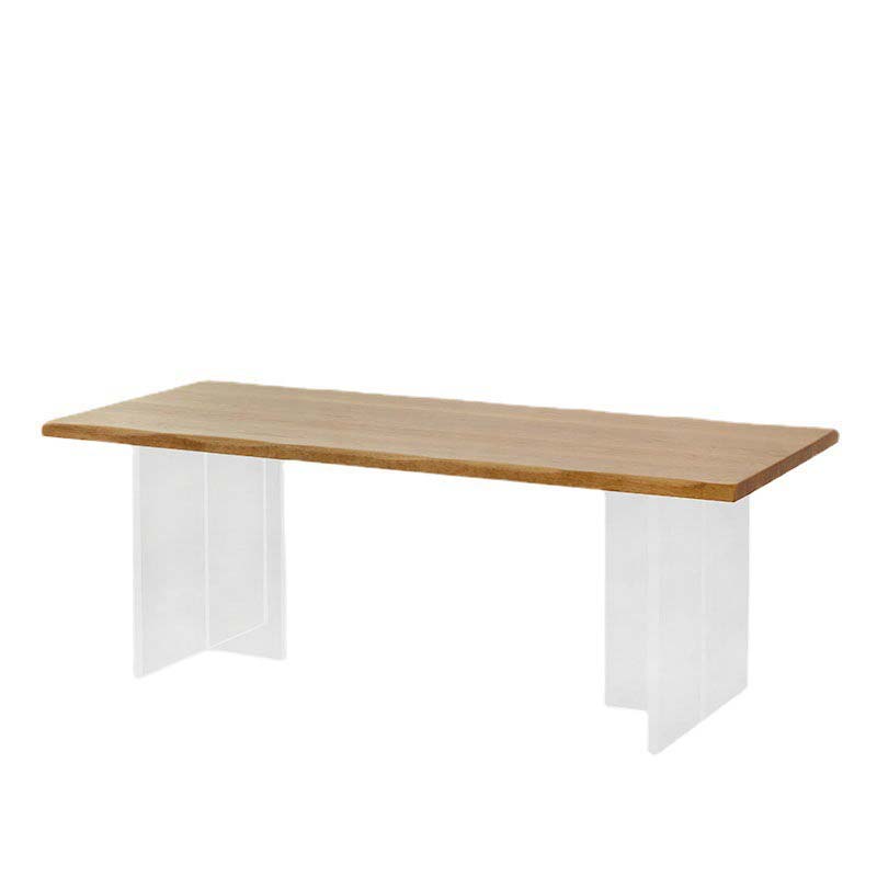 Industrial Double Pedestal Dining Table Pine Wood Table for Dining Room Without Chairs Clearhalo 'Dining Tables & Seating' 'Dining Tables' 'dining_table' 'furn' 'furn_dining_table' 'Furniture' 'Kitchen & Dining Furniture' 6633693