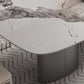 Modern Sintered Stone Dining Table Rectangle Table with Metal Legs for Home Use Clearhalo 'Dining Tables & Seating' 'Dining Tables' 'dining_table' 'furn' 'furn_dining_table' 'Furniture' 'Kitchen & Dining Furniture' 6633711