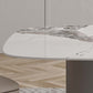 Modern Sintered Stone Dining Table Rectangle Table with Metal Legs for Home Use Clearhalo 'Dining Tables & Seating' 'Dining Tables' 'dining_table' 'furn' 'furn_dining_table' 'Furniture' 'Kitchen & Dining Furniture' 6633713