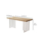 Modern Rectangle Dining Table Wood Table with Acrylic Legs for Kitchen Clearhalo 'Dining Tables & Seating' 'Dining Tables' 'dining_table' 'furn' 'furn_dining_table' 'Furniture' 'Kitchen & Dining Furniture' 6633729