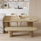 Modern Pine Wood Dining Table with 3 Legs Table for Dining Room 78.7"L x 31.5"W x 29.5"H Without Chairs Clearhalo 'Dining Tables & Seating' 'Dining Tables' 'dining_table' 'furn' 'furn_dining_table' 'Furniture' 'Kitchen & Dining Furniture' 6633770