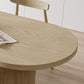 Modern Pine Wood Dining Table with 3 Legs Table for Dining Room Clearhalo 'Dining Tables & Seating' 'Dining Tables' 'dining_table' 'furn' 'furn_dining_table' 'Furniture' 'Kitchen & Dining Furniture' 6633773