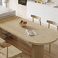 Modern Pine Wood Dining Table with 3 Legs Table for Dining Room Clearhalo 'Dining Tables & Seating' 'Dining Tables' 'dining_table' 'furn' 'furn_dining_table' 'Furniture' 'Kitchen & Dining Furniture' 6633774