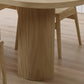 Modern Pine Wood Dining Table with 3 Legs Table for Dining Room Clearhalo 'Dining Tables & Seating' 'Dining Tables' 'dining_table' 'furn' 'furn_dining_table' 'Furniture' 'Kitchen & Dining Furniture' 6633775