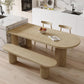 Modern Pine Wood Dining Table with 3 Legs Table for Dining Room Clearhalo 'Dining Tables & Seating' 'Dining Tables' 'dining_table' 'furn' 'furn_dining_table' 'Furniture' 'Kitchen & Dining Furniture' 6633777