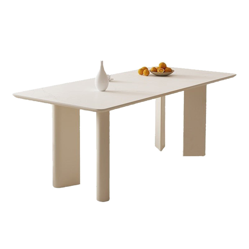 Modern Stone Dining Table with 4 Legs Dining Table for Dining Room Clearhalo 'Dining Tables & Seating' 'Dining Tables' 'dining_table' 'furn' 'furn_dining_table' 'Furniture' 'Kitchen & Dining Furniture' 6633788