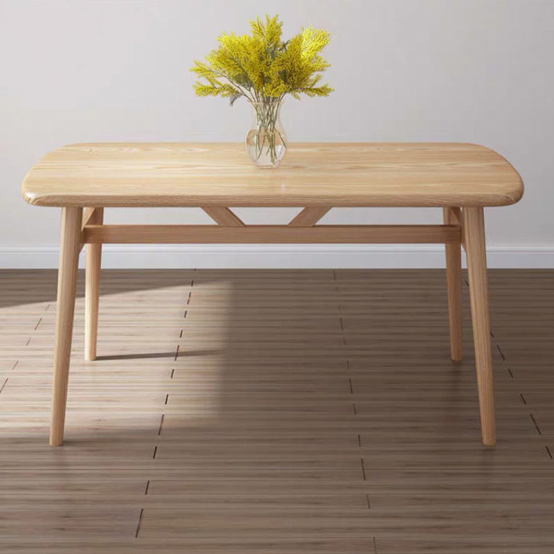 Nordic Style Dining Table Rectangle Dining Table for Home Use Natural 47.2"L x 23.6"W x 29.5"H Without Chairs Clearhalo 'Dining Tables & Seating' 'Dining Tables' 'dining_table' 'furn' 'furn_dining_table' 'Furniture' 'Kitchen & Dining Furniture' 6633829