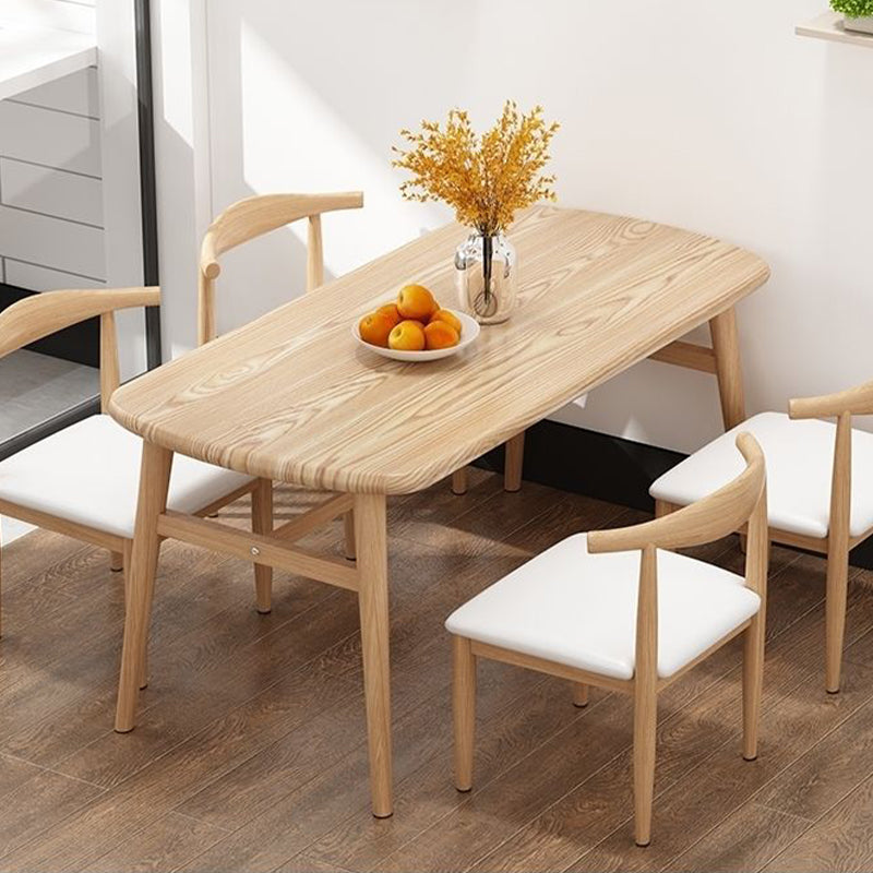 Nordic Style Dining Table Rectangle Dining Table for Home Use Natural 47.2"L x 31.5"W x 29.5"H Without Chairs Clearhalo 'Dining Tables & Seating' 'Dining Tables' 'dining_table' 'furn' 'furn_dining_table' 'Furniture' 'Kitchen & Dining Furniture' 6633831