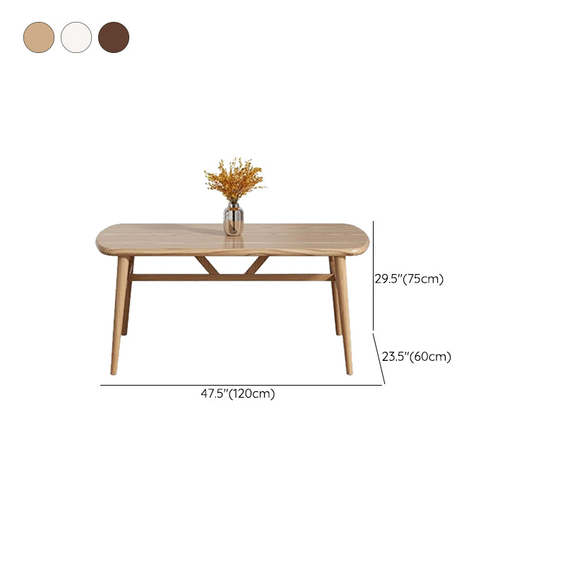 Nordic Style Dining Table Rectangle Dining Table for Home Use Clearhalo 'Dining Tables & Seating' 'Dining Tables' 'dining_table' 'furn' 'furn_dining_table' 'Furniture' 'Kitchen & Dining Furniture' 6633842