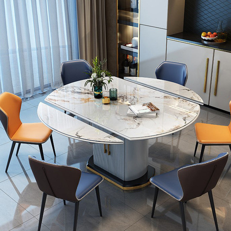 Modern Stone Dining Table with Storage Table for Dining Room