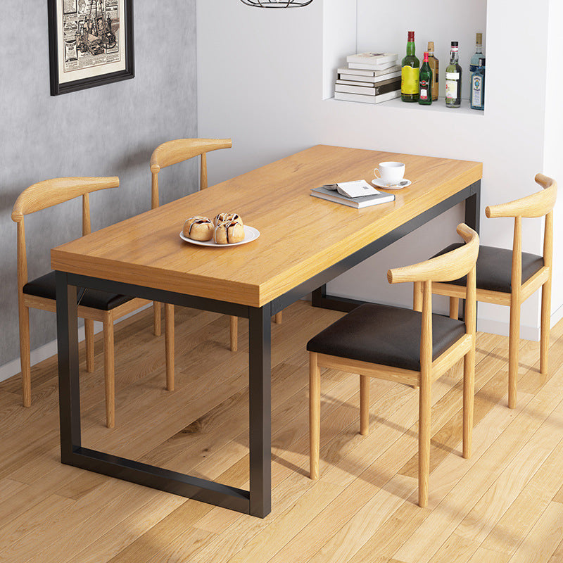 Houten eettafel in industriële stijl Eettafel rechthoekig voor thuis