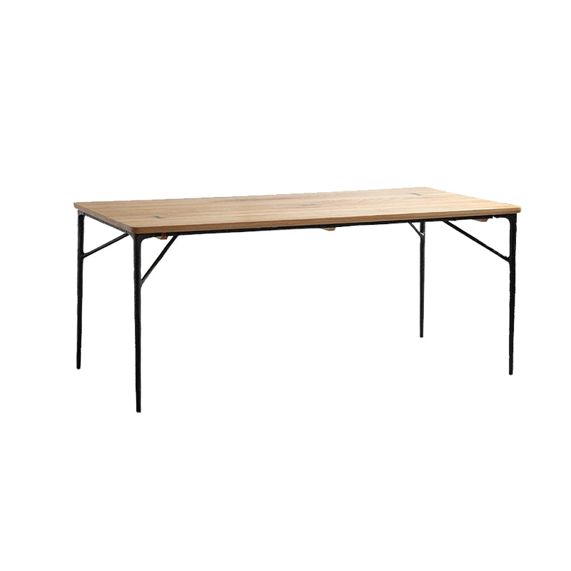 Modern Wood Rectangle Dining Table with 4 Legs Table for Dining Room Clearhalo 'Dining Tables & Seating' 'Dining Tables' 'dining_table' 'furn' 'furn_dining_table' 'Furniture' 'Kitchen & Dining Furniture' 6633875
