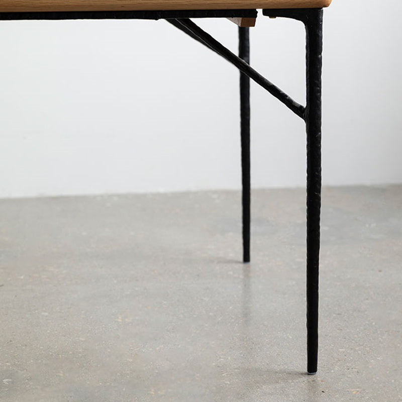 Modern Wood Rectangle Dining Table with 4 Legs Table for Dining Room Clearhalo 'Dining Tables & Seating' 'Dining Tables' 'dining_table' 'furn' 'furn_dining_table' 'Furniture' 'Kitchen & Dining Furniture' 6633879