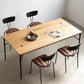 Modern Wood Rectangle Dining Table with 4 Legs Table for Dining Room Clearhalo 'Dining Tables & Seating' 'Dining Tables' 'dining_table' 'furn' 'furn_dining_table' 'Furniture' 'Kitchen & Dining Furniture' 6633881