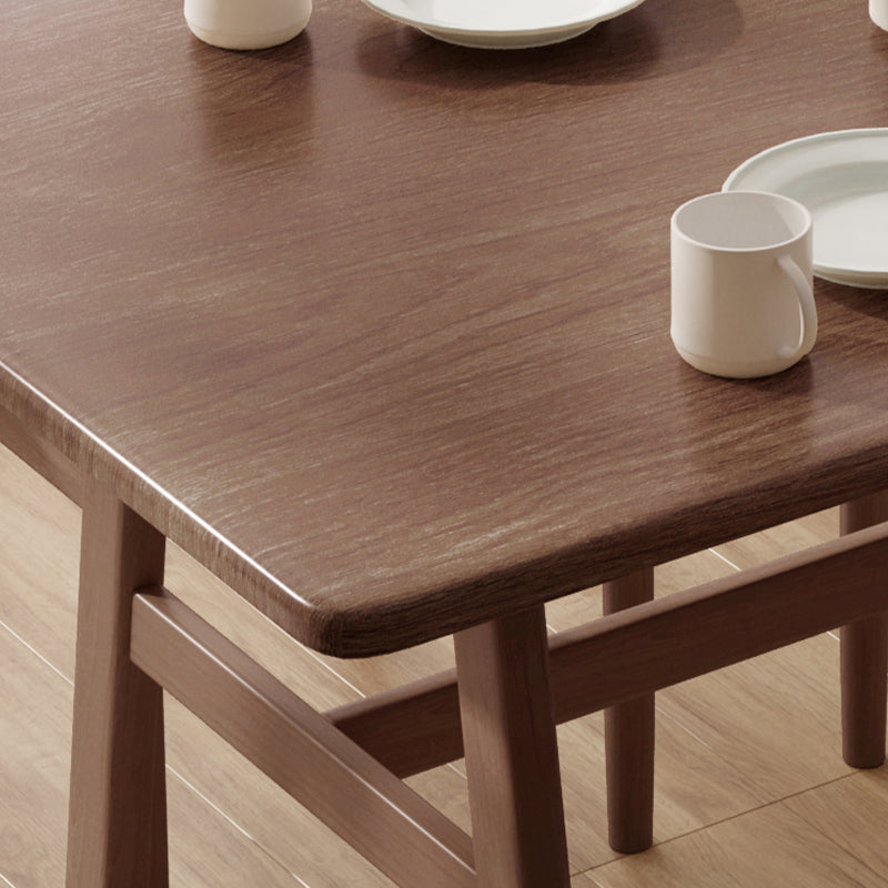 Nordic Wood Dining Table Dining Rectangle Table with Metal Legs Clearhalo 'Dining Tables & Seating' 'Dining Tables' 'dining_table' 'furn' 'furn_dining_table' 'Furniture' 'Kitchen & Dining Furniture' 6633923