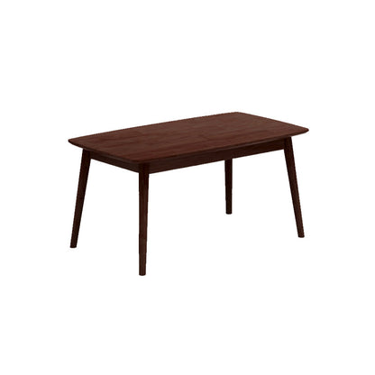 Table à manger en bois Nordic Glam Table rectangulaire à manger avec pieds en bois