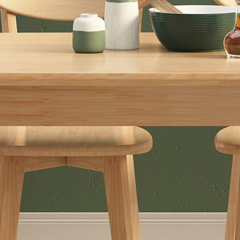 Table à manger en bois Nordic Glam Table rectangulaire à manger avec pieds en bois