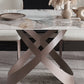 Glam Sintered Stone Dining Table Dining Rectangle Table with Metal Leg Clearhalo 'Dining Tables & Seating' 'Dining Tables' 'dining_table' 'furn' 'furn_dining_table' 'Furniture' 'Kitchen & Dining Furniture' 6633974