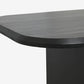 Modern Wood Dining Table with Double Pedestal Ellipse Table for Dining Room Clearhalo 'Dining Tables & Seating' 'Dining Tables' 'dining_table' 'furn' 'furn_dining_table' 'Furniture' 'Kitchen & Dining Furniture' 6633986