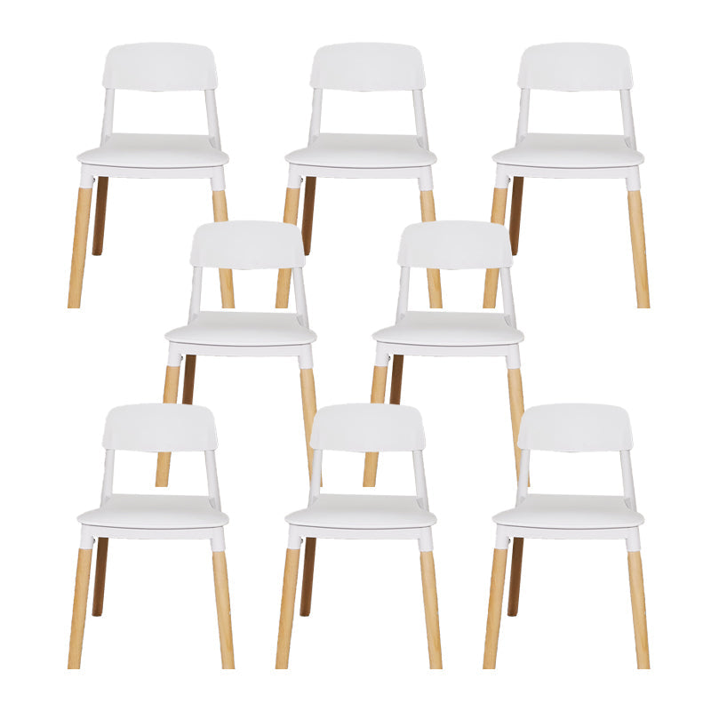 Chaise latéral de jambes en bois massif