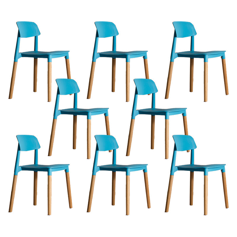 Chaise latéral de jambes en bois massif