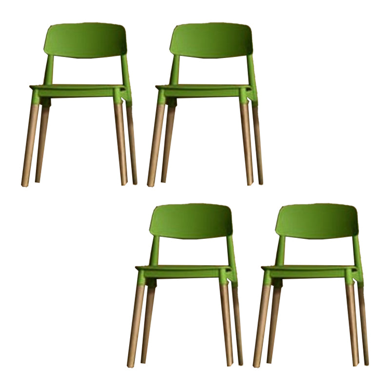 Chaise latéral de jambes en bois massif