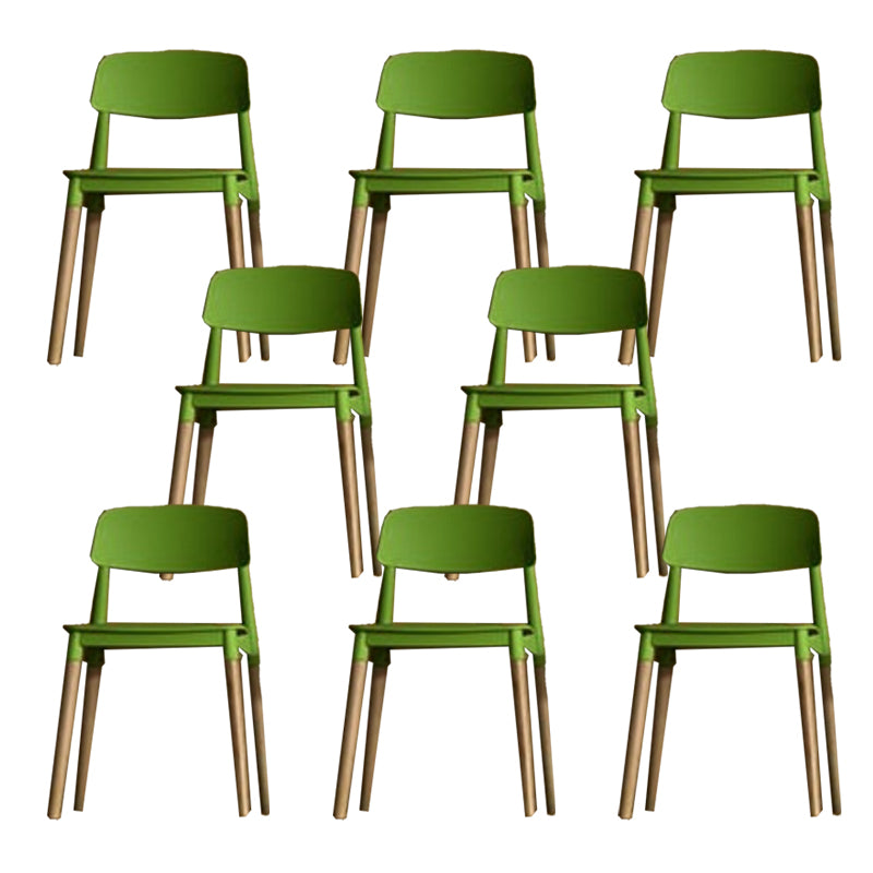 Chaise latéral de jambes en bois massif