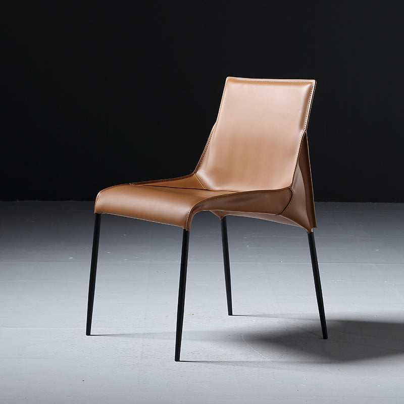 PU Leather Industrial Dining Chairs Kitchen Indoor Parsons Chair Clearhalo 'Dining Chairs' 'Dining Tables & Seating' 'dining_chair' 'furn' 'furn_dining_chair' 'Furniture' 'Kitchen & Dining Furniture' 6634058