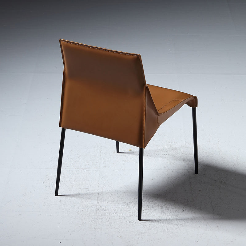 PU Leather Industrial Dining Chairs Kitchen Indoor Parsons Chair Clearhalo 'Dining Chairs' 'Dining Tables & Seating' 'dining_chair' 'furn' 'furn_dining_chair' 'Furniture' 'Kitchen & Dining Furniture' 6634061