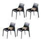 PU Leather Industrial Dining Chairs Kitchen Indoor Parsons Chair Black 4 Piece Set Clearhalo 'Dining Chairs' 'Dining Tables & Seating' 'dining_chair' 'furn' 'furn_dining_chair' 'Furniture' 'Kitchen & Dining Furniture' 6634069