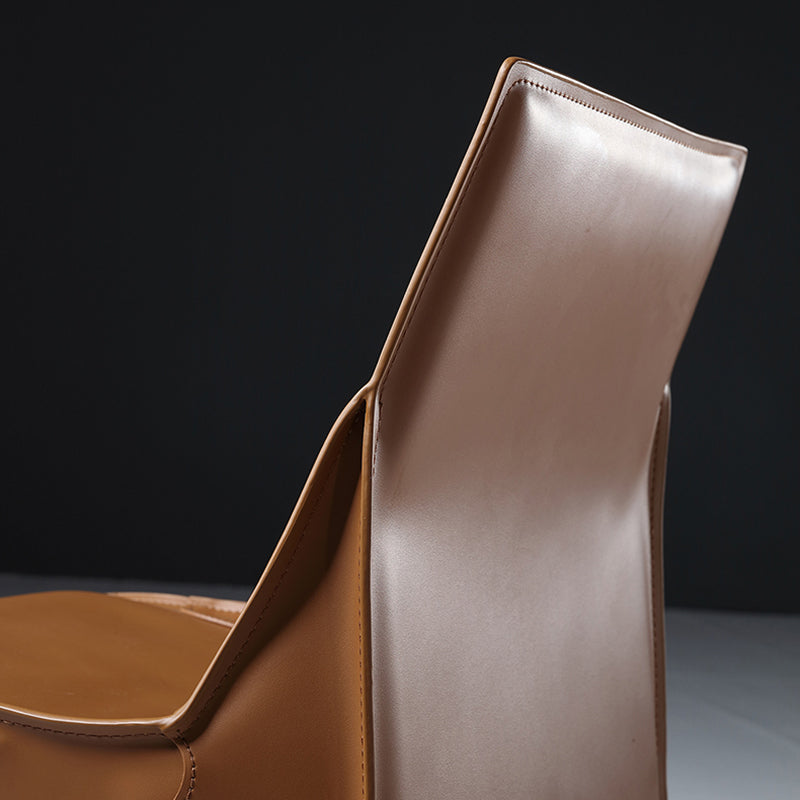 PU Leather Industrial Dining Chairs Kitchen Indoor Parsons Chair Clearhalo 'Dining Chairs' 'Dining Tables & Seating' 'dining_chair' 'furn' 'furn_dining_chair' 'Furniture' 'Kitchen & Dining Furniture' 6634072